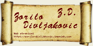 Zorilo Divljaković vizit kartica